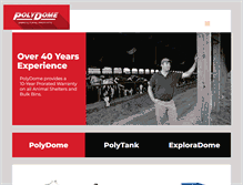 Tablet Screenshot of polydome.com